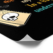 I Like People The Way I-like My Tea In A Bag Funny Poster (Ecke)