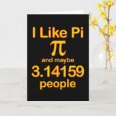 I Like Pi And Maybe 3.14159 People, Yellow Text Karte (Gelbe Blume)