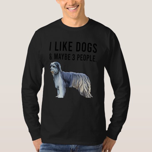 I Like Pyrenean Shepherd Dogs And Maybe 3 People T-Shirt (Vorderseite)