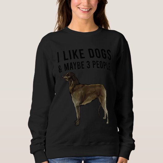I Like Scottish Deerhound Dogs And Maybe 3 People Sweatshirt (Vorderseite)