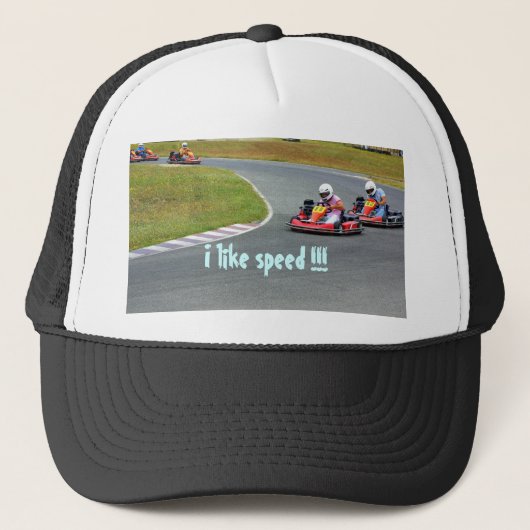 I like speed! truckerkappe (Vorderseite)