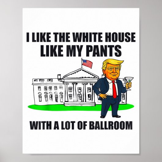I Like The White House Like My Pants With A Lot Of Poster (Vorne)