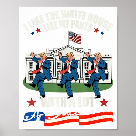 I Like The White House Like My Pants With A Lot Of Poster (Vorne)