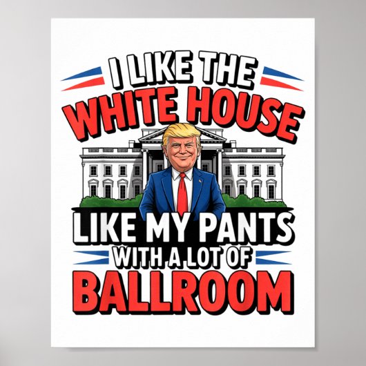 I Like The White House Like My Pants With A Lot Of Poster (Vorne)