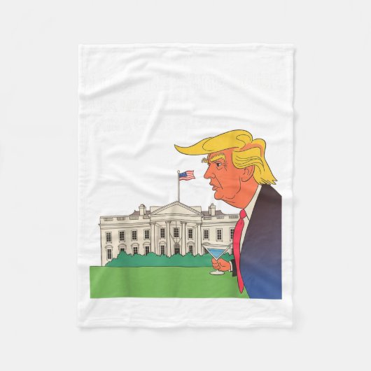 I Like The White House My Pants With A Lot Of Ball Fleecedecke (Vorderseite)