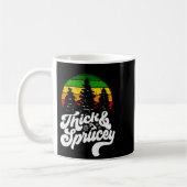 I Like Them Real Thick & Sprucey Funny Christm Kaffeetasse (Links)