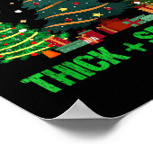 I Like Them Real Thick And Sprucey Christmas Tree Poster (Ecke)