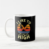 I like to get high for a Rock Climber Fun rock cli Kaffeetasse (Links)