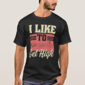 I Like To Get High Music Notes Opera Singer Choir T-Shirt (Vorderseite)