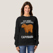 I like to hold Capybaras water pig guinea pigs Sweatshirt (Vorne ganz)