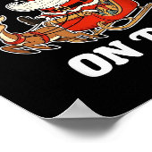 I Like To Ride On Top Funny Santa Couple Matching Poster (Ecke)