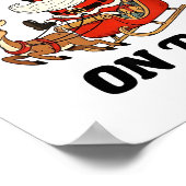 I Like To Ride On Top Funny Santa Couple Matching  Poster (Ecke)