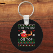 I Like To Ride On Top I Like To Slide Inside Coupl Schlüsselanhänger (Vorderseite)