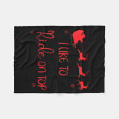 I Like To Ride On Top Like To Slide Inside Xmas Co Fleecedecke (Vorderseite (Horizontal))