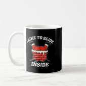 I Like To Slide Inside Funny Santa Couple Matching Kaffeetasse (Links)