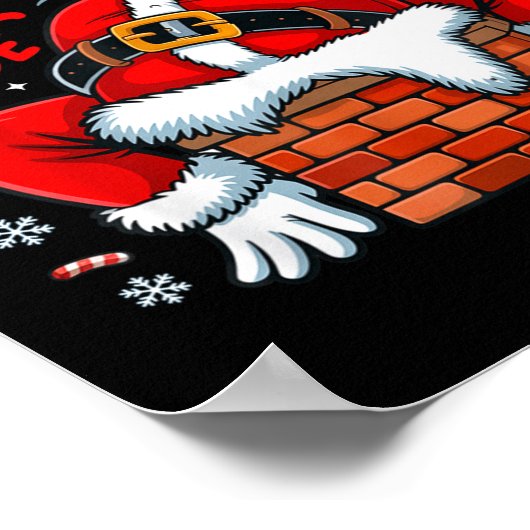 I Like To Slide Inside Funny Santa Couple Matching Poster (Ecke)