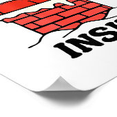 I Like To Slide Inside Funny Santa Couple Matching Poster (Ecke)