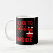 I Like To Slide Inside Funny Xmas Couple Matching  Kaffeetasse (Links)