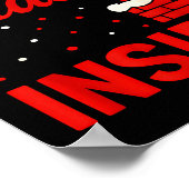 I Like To Slide Inside Funny Xmas Couple Matching  Poster (Ecke)