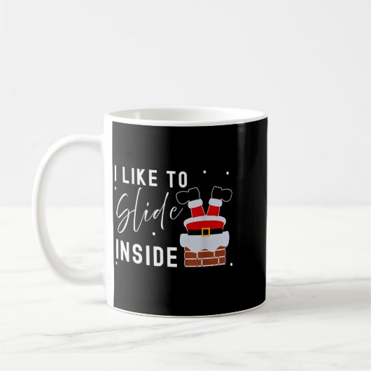 I Like To Slide Inside Funny Xmas Couple Unhinge P Kaffeetasse (Links)