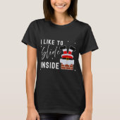 I Like To Slide Inside Funny Xmas Couple Unhinge P T-Shirt (Vorderseite)