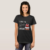I Like To Slide Inside Funny Xmas Couple Unhinge P T-Shirt (Vorne ganz)