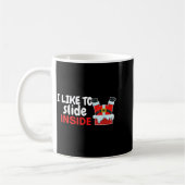 I Like To Slide Inside Santa Humor Christmas Funny Kaffeetasse (Links)