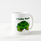 I like Turtles - Black 11 oz Ringer Tasse  (VorderseiteRechts)
