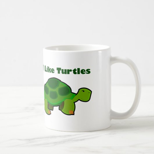 I like Turtles - White 11 oz Classic White Tasse  (Rechts)