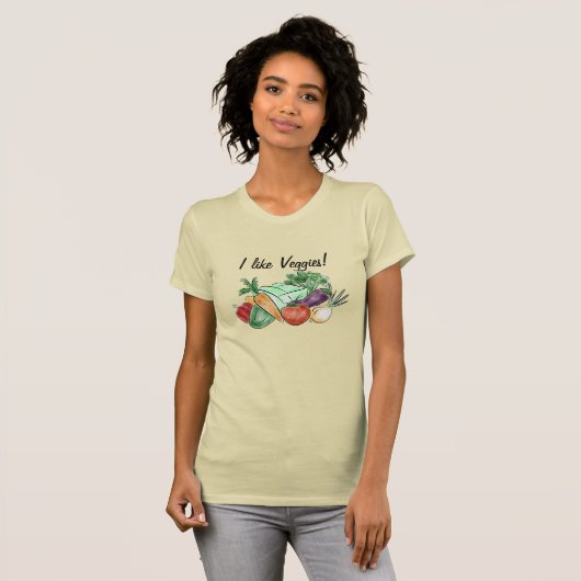 I like Veggies - shirt (Vorne ganz)