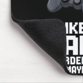 I Like Video Games Bearded Dragon Gamer Introvert  Mousepad (Ecke)