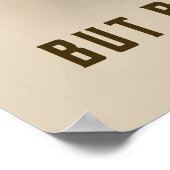 I like water but beer loves me poster (Ecke)