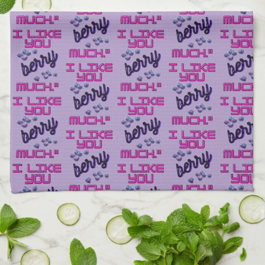I LIKE YOU BERRY MUCH GESCHIRRTUCH (Gefaltet)
