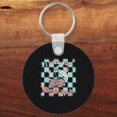 I Like You Cherry Much Funny Retro Love Valentine Schlüsselanhänger (Vorderseite)