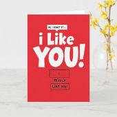 I Like You Love Confession Card Karte (Gelbe Blume)
