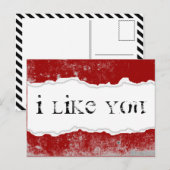 i like you page rip postkarte (Vorne/Hinten)