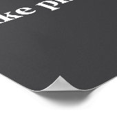 I Like Zza Food Lover Funny Quote Minimalist  Poster (Ecke)