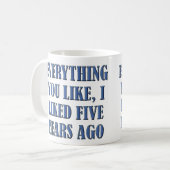 I Liked It First Funny Mug or Travel Mug Kaffeetasse (Vorderseite Links)