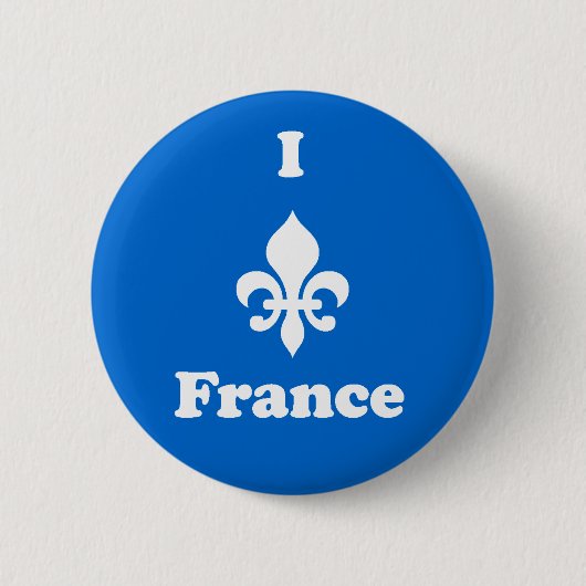 I Lilien-Frankreich-Knopf Button (Vorderseite)