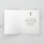 I LIT EIN KERZE FÜR SIE HEUTE TADELLOSE MARY KARTE (Innenseite)