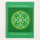 I Live in Abundance Law Planer (Vorderseite)