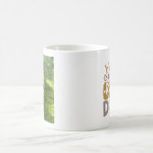 I Live On Coffee Love Dogs Photo Kaffeetasse (Mittel)