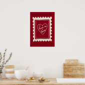 I Live So I Love Poster (Küche)