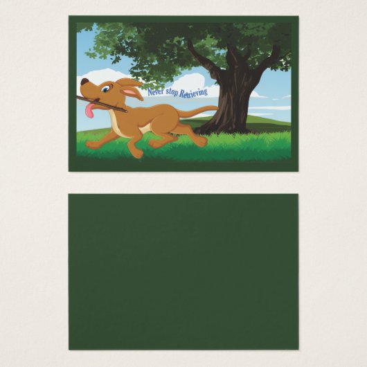 I Live to retrieve (Vorne & Hinten)