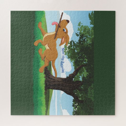 I Live to retrieve Puzzle (Horizontal)