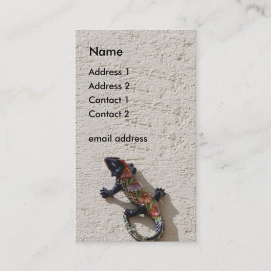 i lizard visitenkarte (Vorderseite)