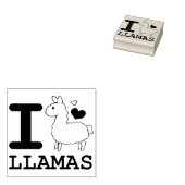 I Llama Llamas Gummistempel (Stempel)