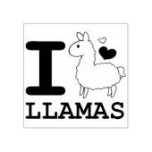 I Llama Llamas Gummistempel (Prägung)