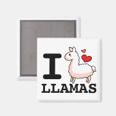 I Llama Llamas Magnet (Vorderseite/Rückseite)