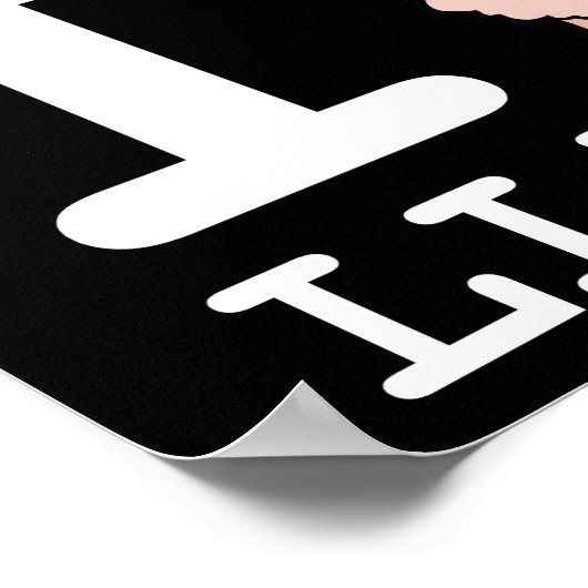 I Llama Llamas Poster (Ecke)